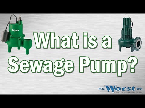 Defining sewage pump