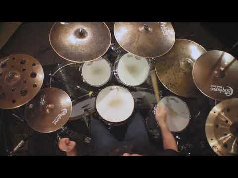 Justin Salazar  plays Canopus drums