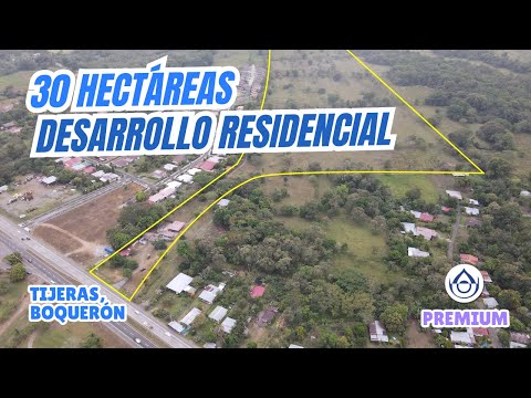 Compra 30 Hectáreas para desarrollo en Tijeras, Boquerón, Chiriquí. 6981.5000