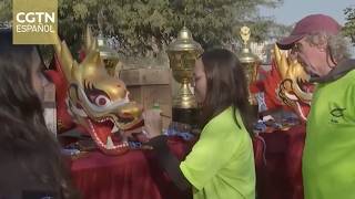 Argentina celebra competencias de botes del dragón para conmemorar esta festividad tradicional china