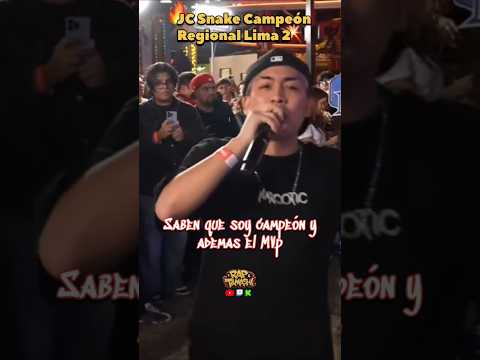 JC Snake Campeón regional Lima fecha 2 #JCSnake #freestyle #redbullbatalla #batalladegallos