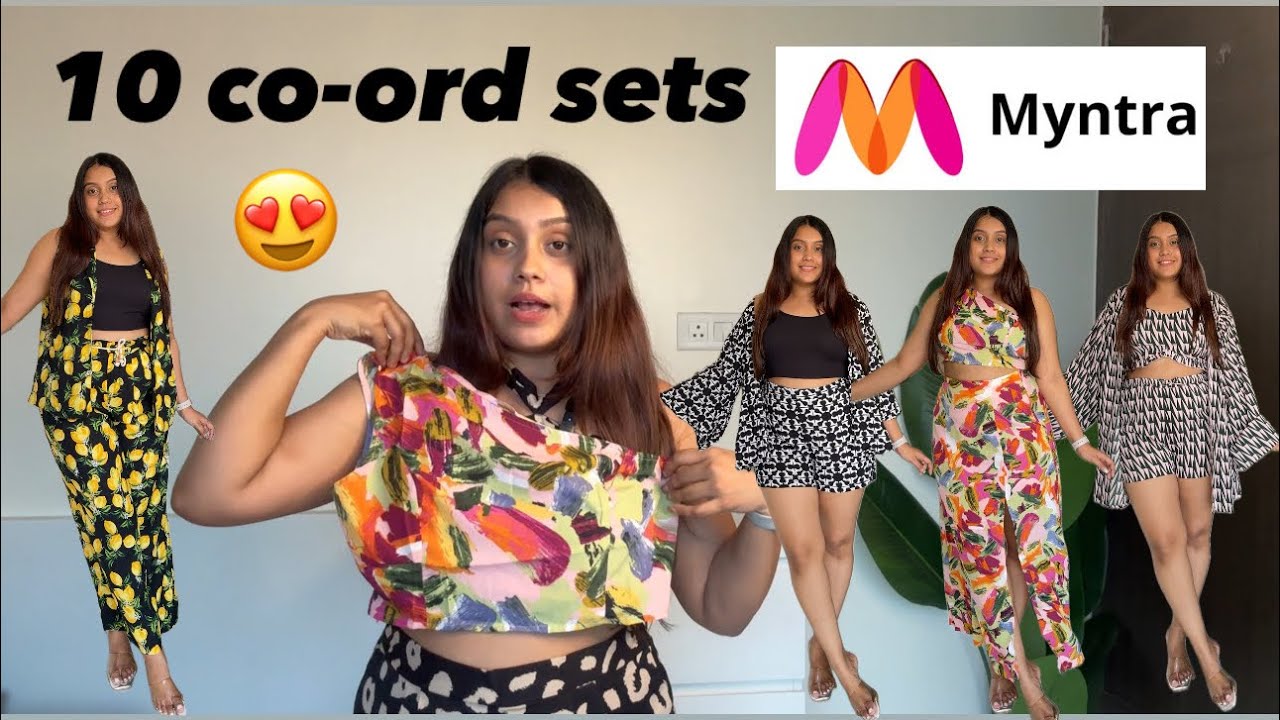 10 co-ord sets from MYNTRA | VACATION fits | AFFORDABLE | Beach wear | CO-ORD SETS | Haul