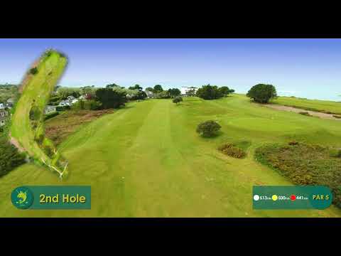 Here's a flyover from Hole 2 at La Moye