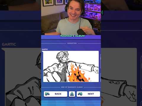 Sanji animated by pros in Gartic Phone.