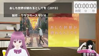 謎のアニメ映画『あした世界が終わるとしても』を見る【同時視聴】
