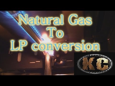 Natural gas to LP conversion on Kitchen Oven