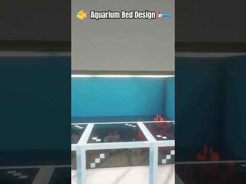 UrbanCraft - Minecraft: Modern Aquarium Bed Design! 🐠 #shorts