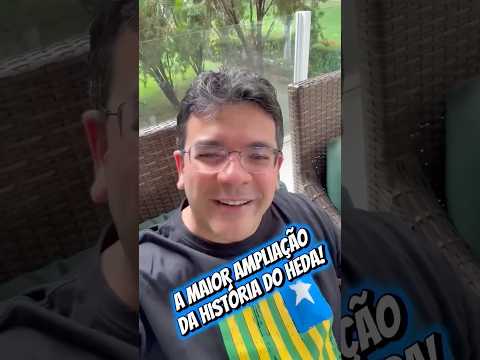 Olha como está ficando a ampliação do nosso Hospital Estadual Dirceu Arcoverde, o HEDA, em Parnaíba!