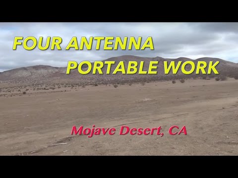 Ham Radio Antenna - Portable HF With Four Antenna Review Mojave Desert, CA