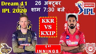 KKR vs KXIP IPL 2020 Cricket Scorecard | IPL 46th Match | Kolkata K Riders vs Kings XI Punjab