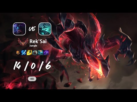 Rek'Sai Jungle vs Hecarim - KR GrandMaster Patch 13.12