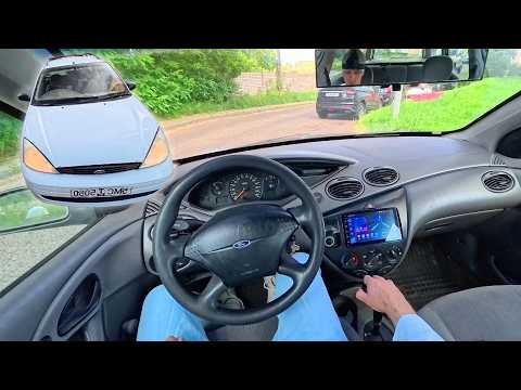 Test-Drive on a Ford Focus I (2000) 2.0 Split Port (111 hp) - Very Old American wagon - POV Drive