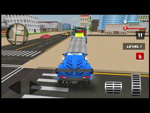 Police Robot Car Transporter - Android Gameplay