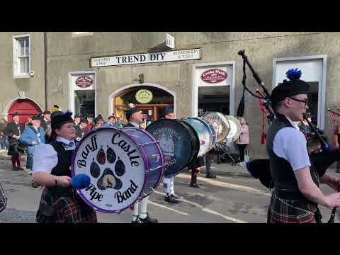Massed Pipe Band Parade, Banff, Scotland