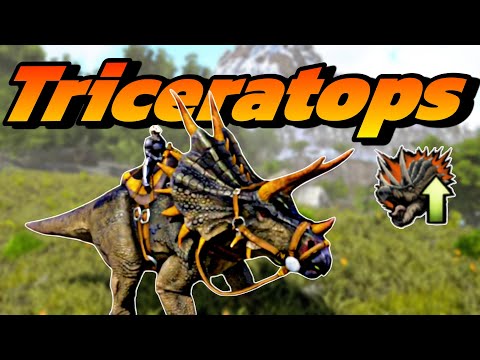 How to tame | Triceratops | New abilities | ARK Ultimate Mobile editions | ARK MOBILE