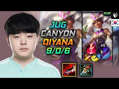 Qiyana Jungle Build Canyon Duskblade of Draktharr Electrocute - LOL KR Challenger Patch 13.12