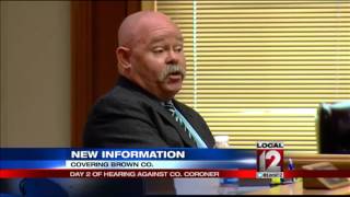 Detective testifies in hearing to remove coroner