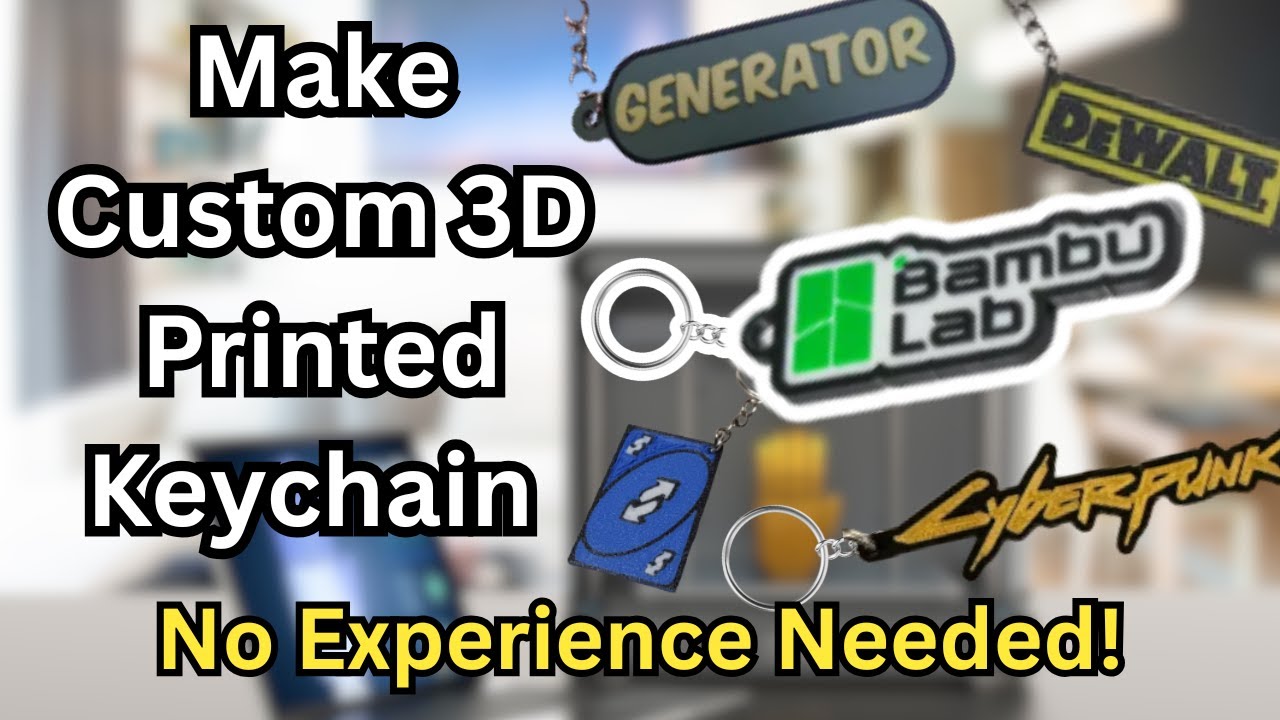 Make a Custom 3D Printed Keychain From a Picture (No Experience Needed)