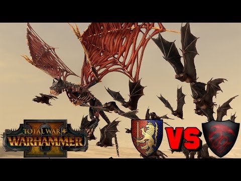 Bretonnia vs. Vampire Counts - FLOCK OF TERRORGEISTS Multiplayer Battle | Total War: Warhammer 2