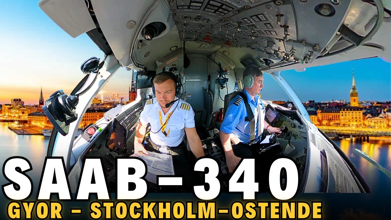 Cargo Pilot Duty Day: Gyor – Stockholm – Ostende on a SAAB 340