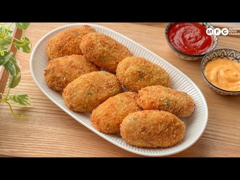 Chicken & Potato Croquettes Recipe (Delicious Party Appetizer)