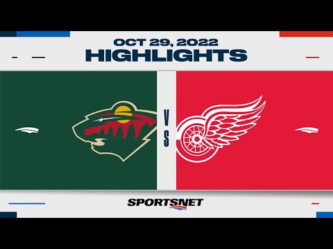 NHL Highlights | Wild vs. Red Wings - Oct. 29, 2022
