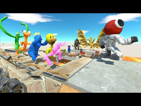 The Challenge Of Running Over The Unstable Bridge - Animal Revolt Battle Simulator