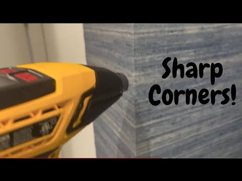 How to Make Sharp Outside Corners on Residential Vinyl Wallcovering - Spencer Colgan