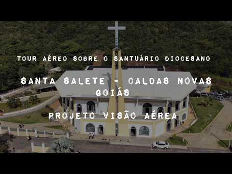 CALDAS NOVAS GOIÁS, PROJETO VISÃO AÉREA - SANTUARIO DIOCESANO NOSSA SENHORA SALETE.