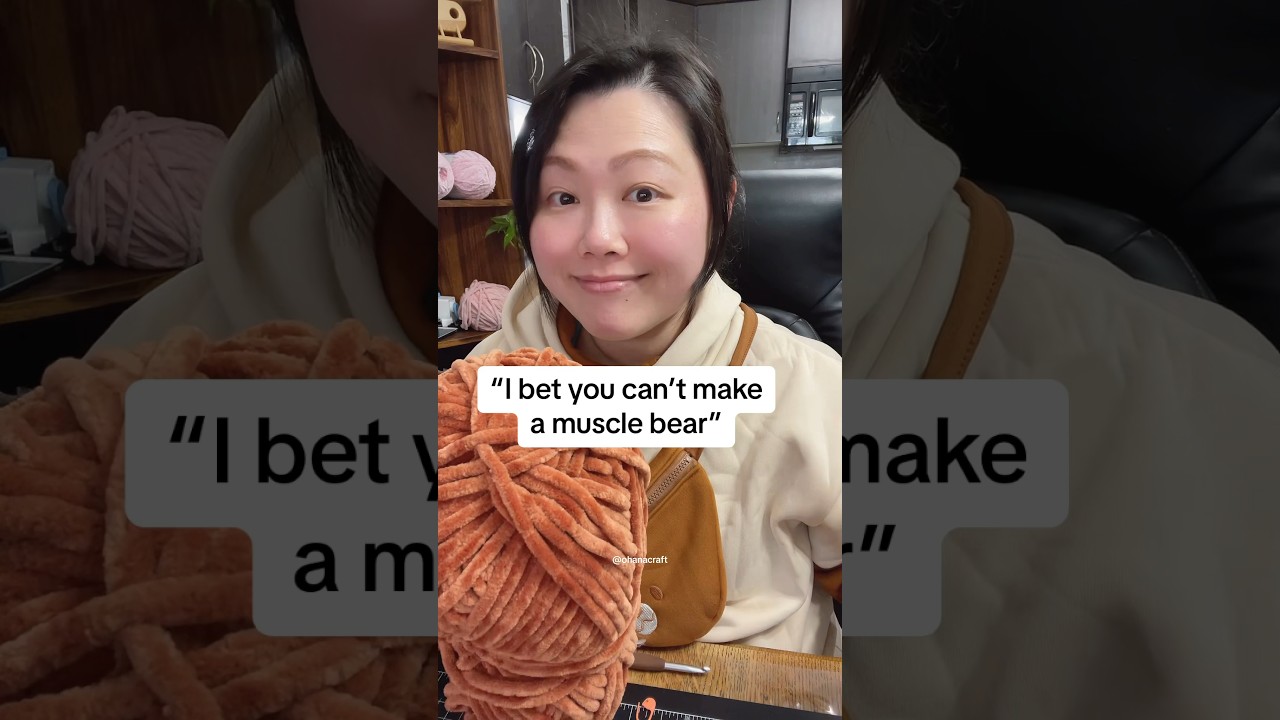 Crochet a Muscle Bear with me -crochet pattern on my July patreon 2023 💪🐻