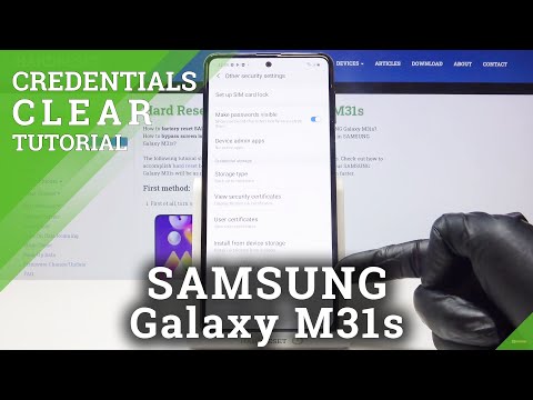 How to Clear Credentials on SAMSUNG Galaxy M31s – Clear Licenses