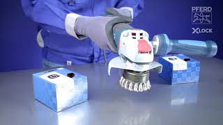 PFERD TOOLS závitové pohárové kefy POS TBG 80/X-LOCK ST 0,50