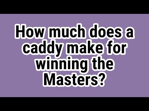 YouTube video about: How much do caddies make at the masters?