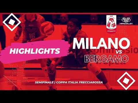 Highlights | Vero Volley Milano 3-0 Bergamo | Semifinale Coppa Italia Frecciarossa 2023