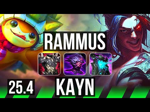 RAMMUS vs KAYN (JGL) | Rank 5 Rammus | NA Challenger | 25.4