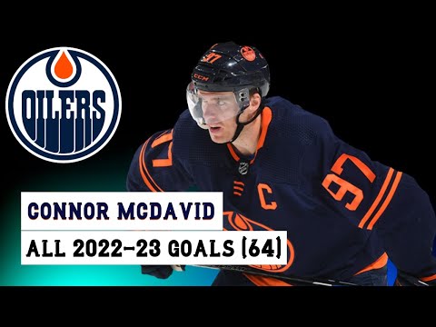 Connor McDavid (#97) All 64 Goals of the 2022-23 NHL Season