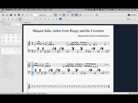 Testing out MuseScore plugin with some 31edo maqam harmonization