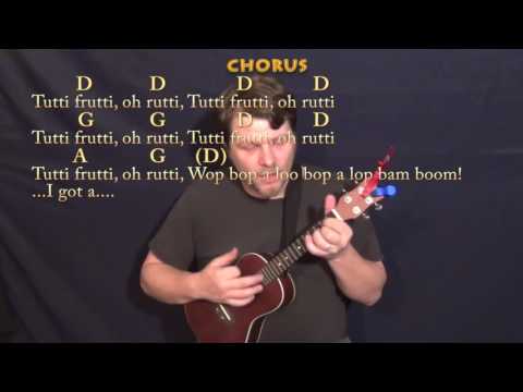 Tutti Frutti (Little Richard) Ukulele Cover Lesson in D with Chords/Lyrics