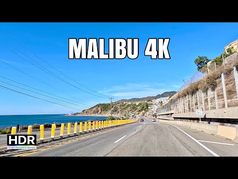 4K Drive Breathtaking Beauty of Malibu, California