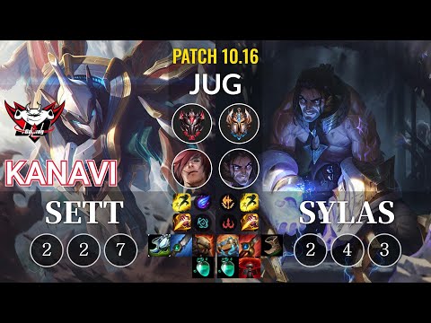 JDG Kanavi Sett vs Sylas Jungle - KR Patch 10.16