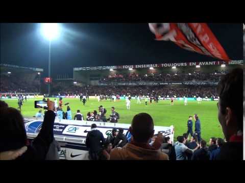 fin du match Guingamp-Monaco (3-1) avec les suporters en pure folie