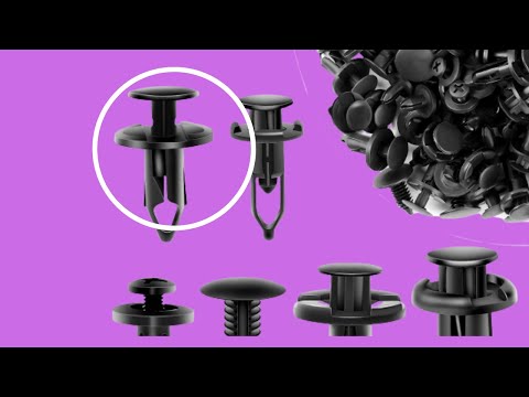 GRC-47 Universal Plastic Fender Clips,200 Pcs Push Bumper Fastener Rivet