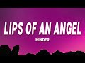 Hinder - Lips of an Angel (Lyrics)