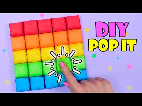 DIY Pop It Fidgets! Viral TikTok fidget toys / How to make Pop It fidgets / TikTok fidget toy