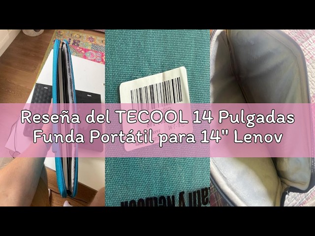 Vídeo relacionado con TECOOL Funda Portátil 15,6 Pulgadas,Funda Portátil 15 Pulgadas para 15-15.6" HP Lenovo Thinkpad ideapad DELL Acer ASUS Chromebook Notebook,Protectora Funda PC Ordenador 15.6" Blanda Bolsa,Azul Denim