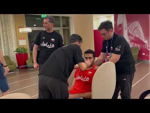 VOLLEYBALL NATIONS LEAGUE 2022 FINAL; AmirHossein Esfandiar condition After the match against Poland