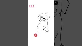 How to Draw a Cute Labrador Retriever Puppy! Easy Drawing for Kids & Beginners #lidoartworks