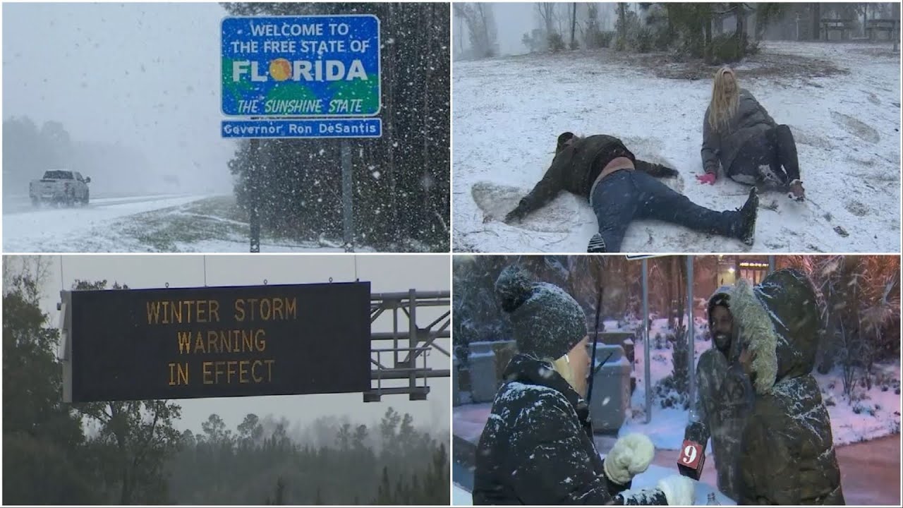 Florida Panhandle blanketed by record snowfall