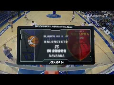 Resumen Melilla Baloncesto vs Planasa Navara (ORO 13/14 - J24)