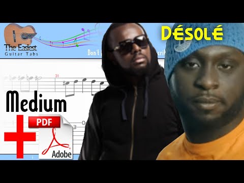 Sexion d'assaut - Désolé Guitar Tab Sexion d'assaut - Désolé Guitar Tab